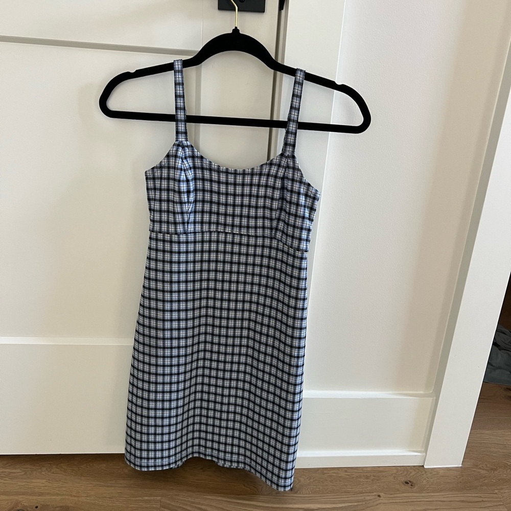 Hollister Black and White Plaid Shirt